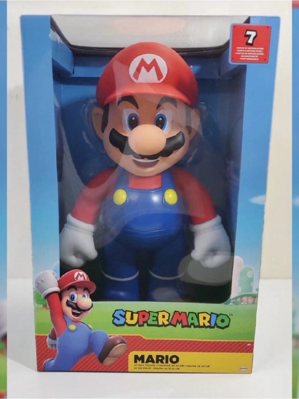 Nintendo Super Mario Mario 20 inch Figure - Red & Blue Collectible
